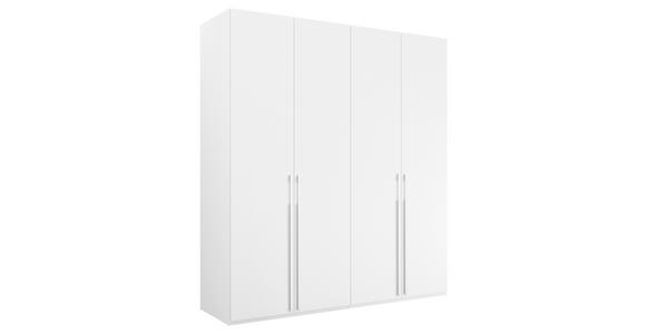 DREHTÜRENSCHRANK 201/235/60 cm 4-türig Weiß - Weiß, Trend, Holzwerkstoff/Metall (201/235/60cm) - Novel
