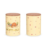 VORRATSDOSE Cozy Moments  - Basics, Keramik/Holz (11.1/15.6/11.1cm)
