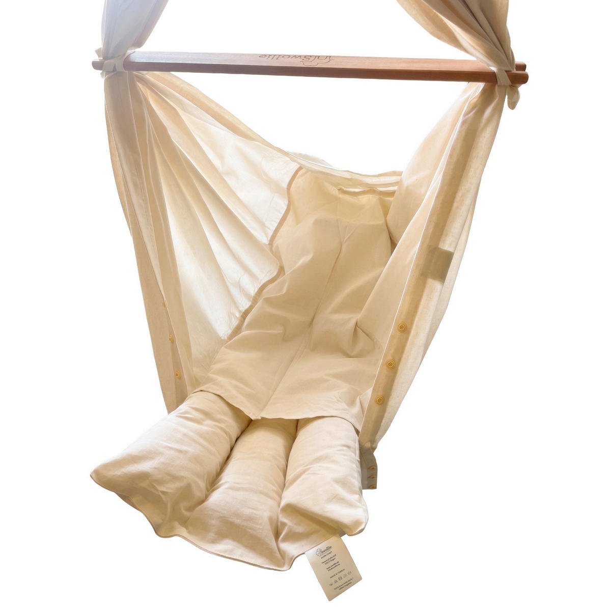 FEDERWIEGEN-MATRATZE   - Beige, Basics, Textil (27/1,5/69cm)
