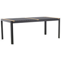 UTEBORD trä, metall  - svart, Klassisk, metall/trä (100/75/200cm) - Gardenson