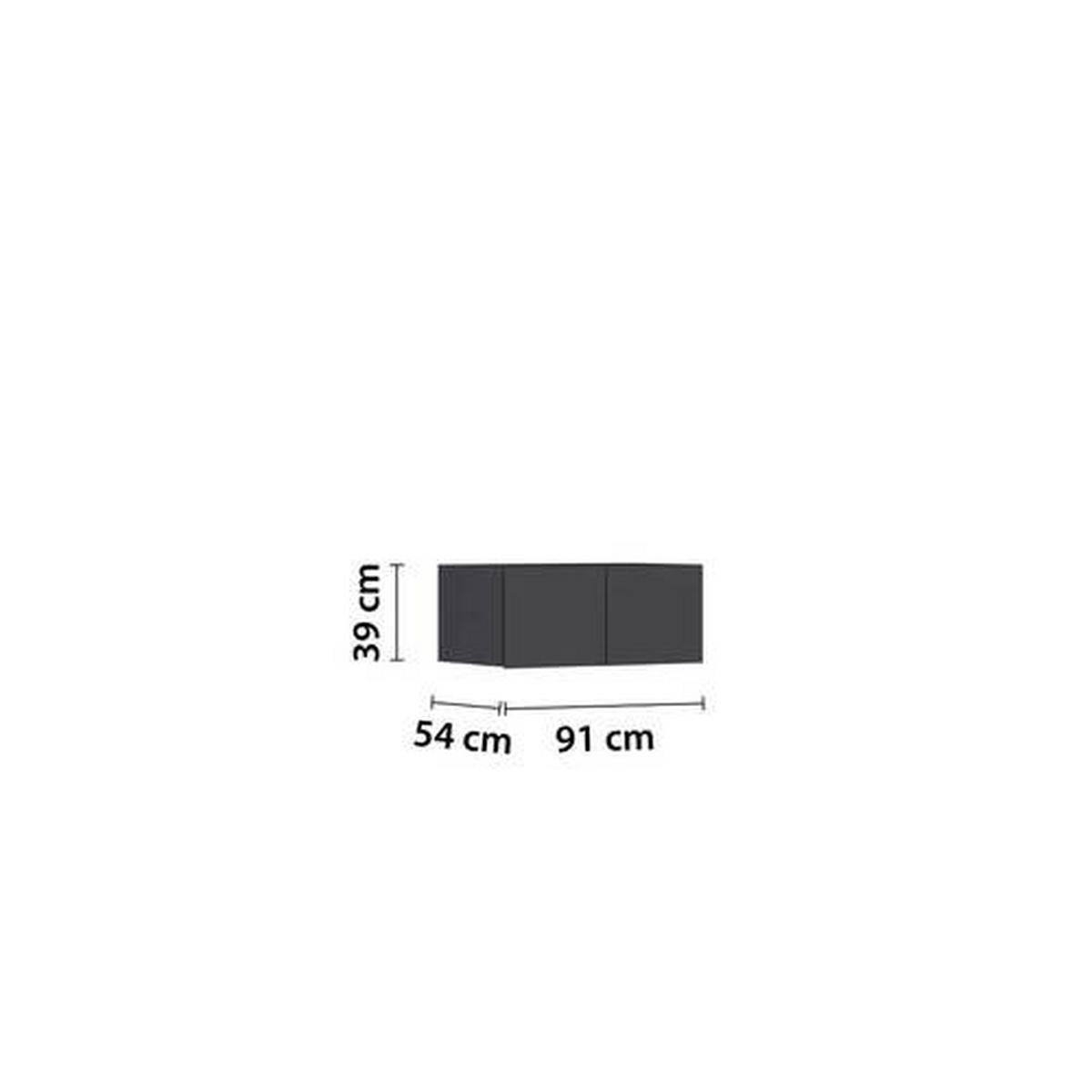 AUFSATZSCHRANK 91/39/54 cm  in  - Grau, KONVENTIONELL, Holzwerkstoff (91/39/54cm) - James Wood
