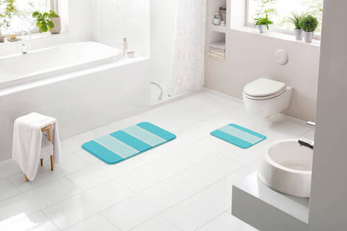 BIDET-VORLEGER Blau 40/50 cm  - Blau, Basics, Kunststoff/Textil (40/50cm) - Grund