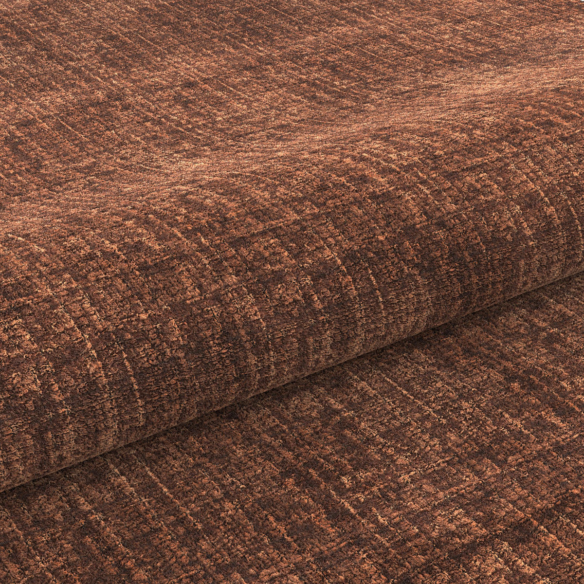 ECKSOFA in Flachgewebe Rostfarben  - Rostfarben/Schwarz, Modern, Kunststoff/Textil (200/297cm) - Livetastic