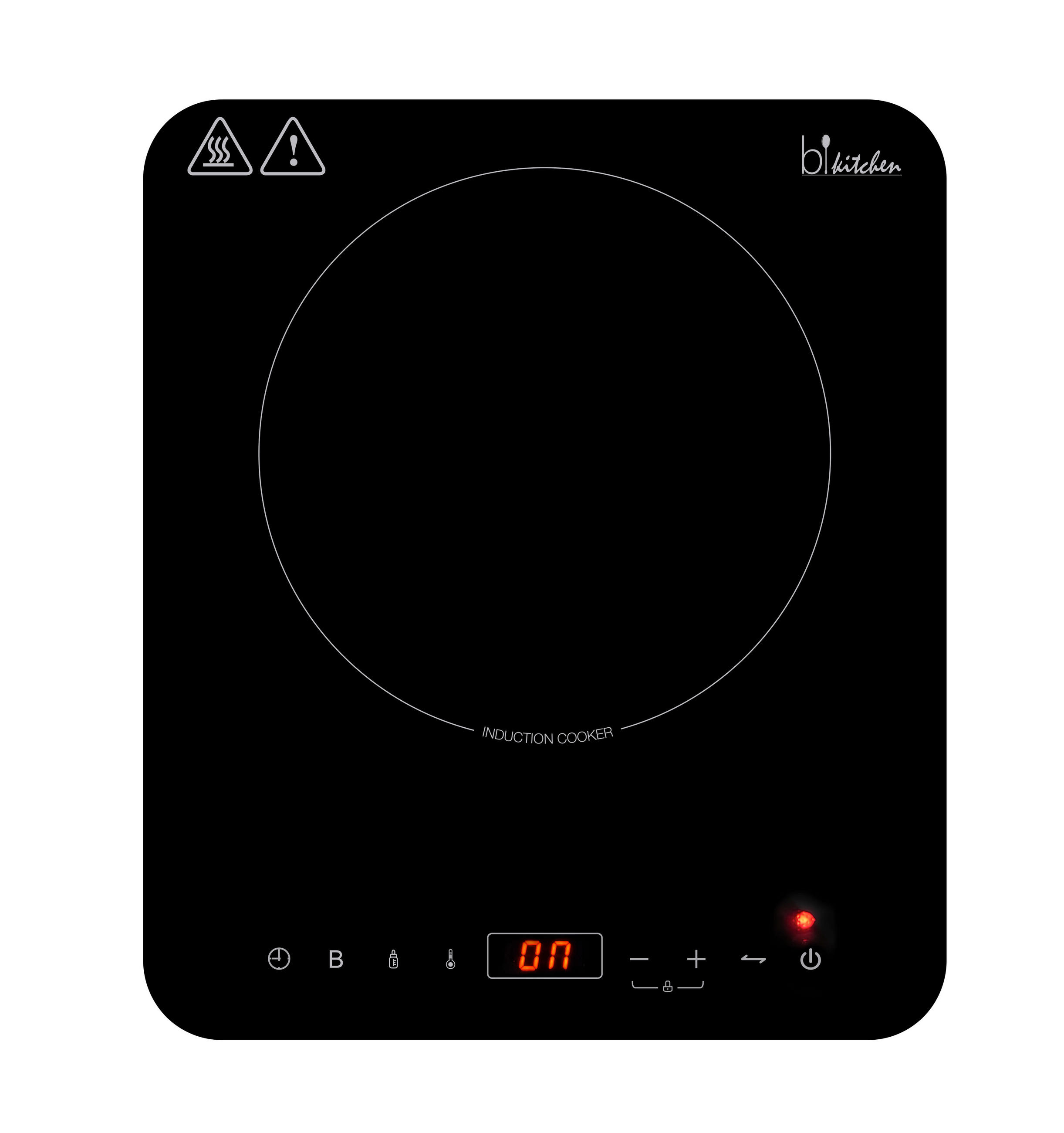 INDUKTIONSKOCHPLATTE  - Schwarz, Basics, Glas (28/4,5/33cm) - Silva Homeline