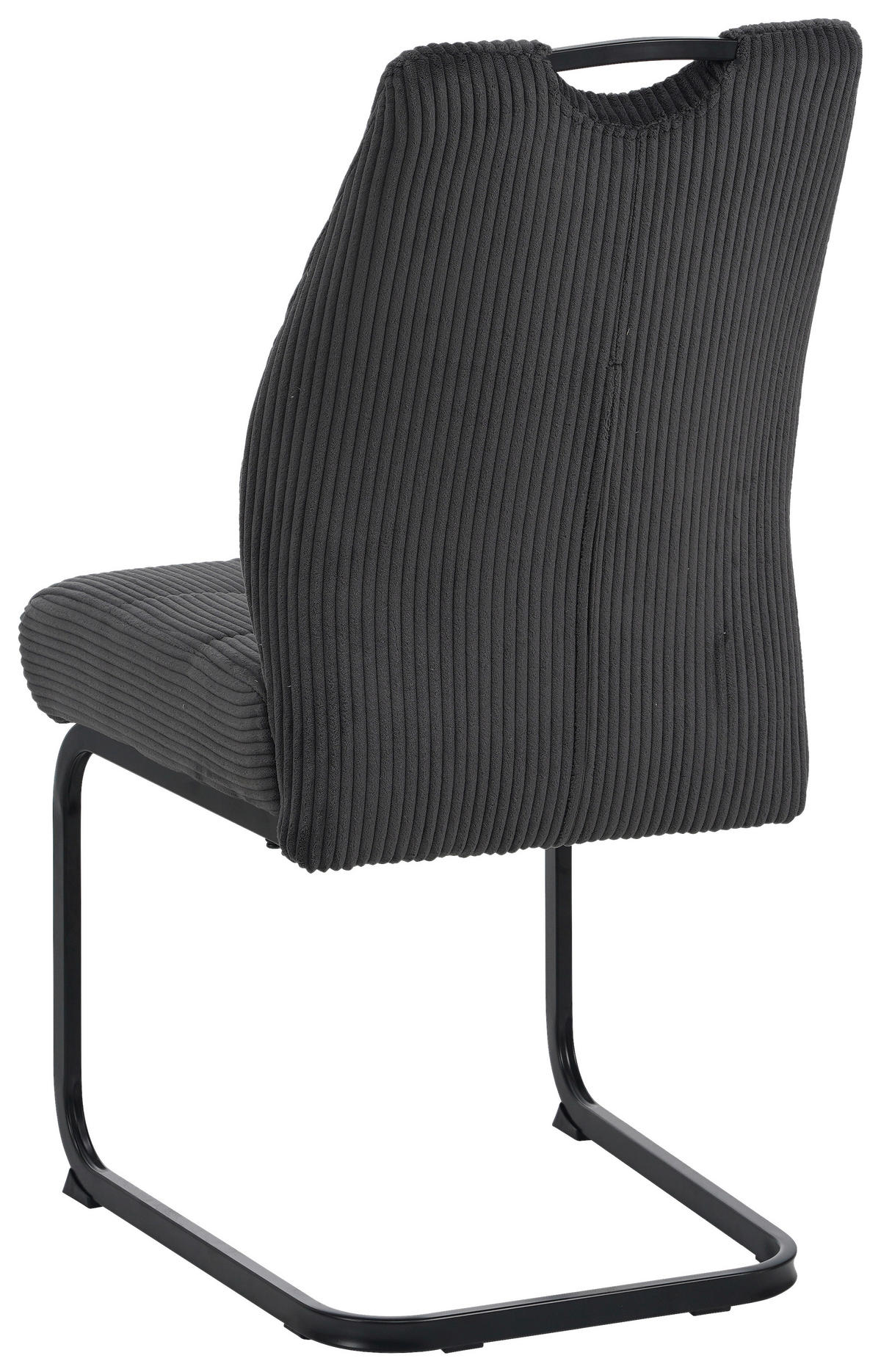 SCHWINGSTUHL  in Eisen Cord  - Dunkelgrau/Schwarz, Design, Textil/Metall (46/96/61.5cm) - Carryhome