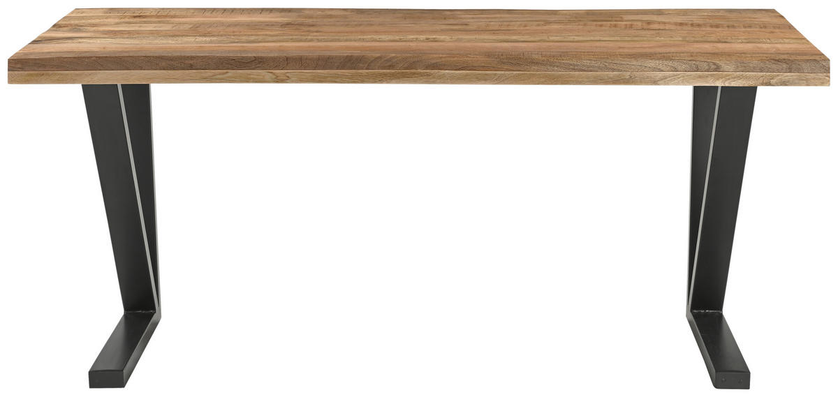 PISAĆI STOL  prirodne boje, crna  drvo, metal  - prirodne boje/crna, Moderno, drvo/metal (160/76/80cm) - Livetastic