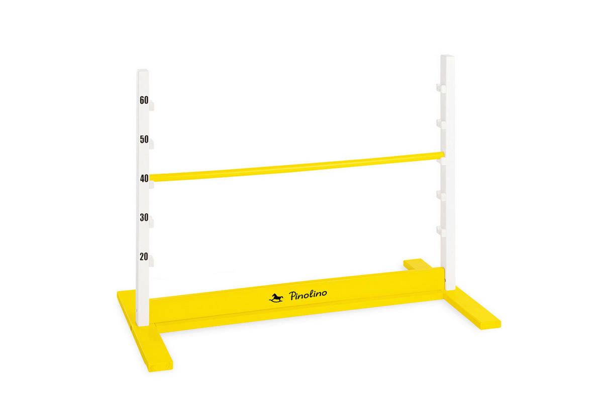 HINDERNISPARCOUR HOPPE  - Gelb, Basics, Holz (92/67/50cm) - Pinolino