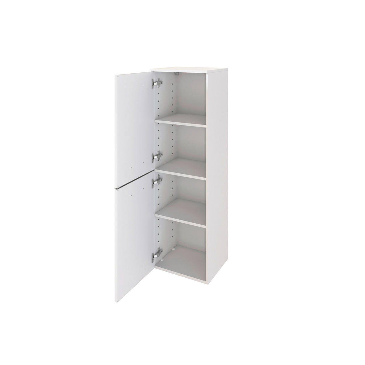 MIDISCHRANK 40/130/35 cm  - Edelstahlfarben/Silberfarben, KONVENTIONELL, Holzwerkstoff/Kunststoff (40/130/35cm) - Xora