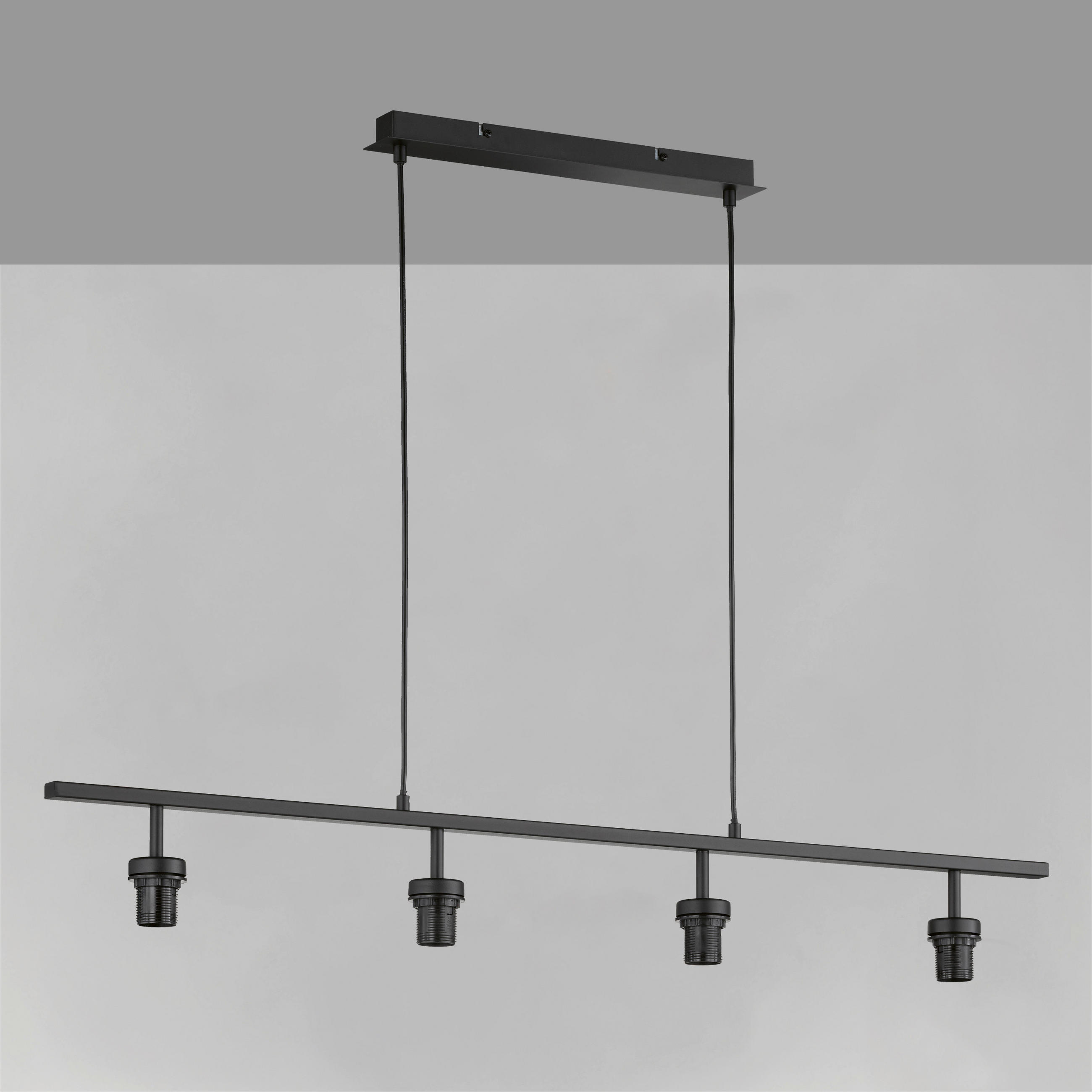 HÄNGELEUCHTE 112/5,7/185 cm    - Schwarz, Basics, Metall (112/5,7/185cm) - Fischer & Honsel