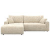 ECKSOFA - Schwarz/Naturfarben, KONVENTIONELL, Kunststoff/Textil (192/270cm) - Carryhome