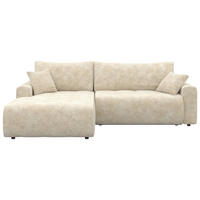ECKSOFA - Schwarz/Naturfarben, KONVENTIONELL, Kunststoff/Textil (192/270cm) - Carryhome