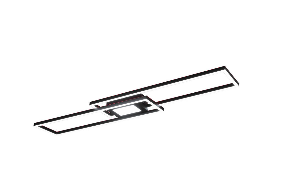 LED-DECKENLEUCHTE 38 W     - Schwarz, Basics, Metall (110/7/21cm) - Trio Leuchten