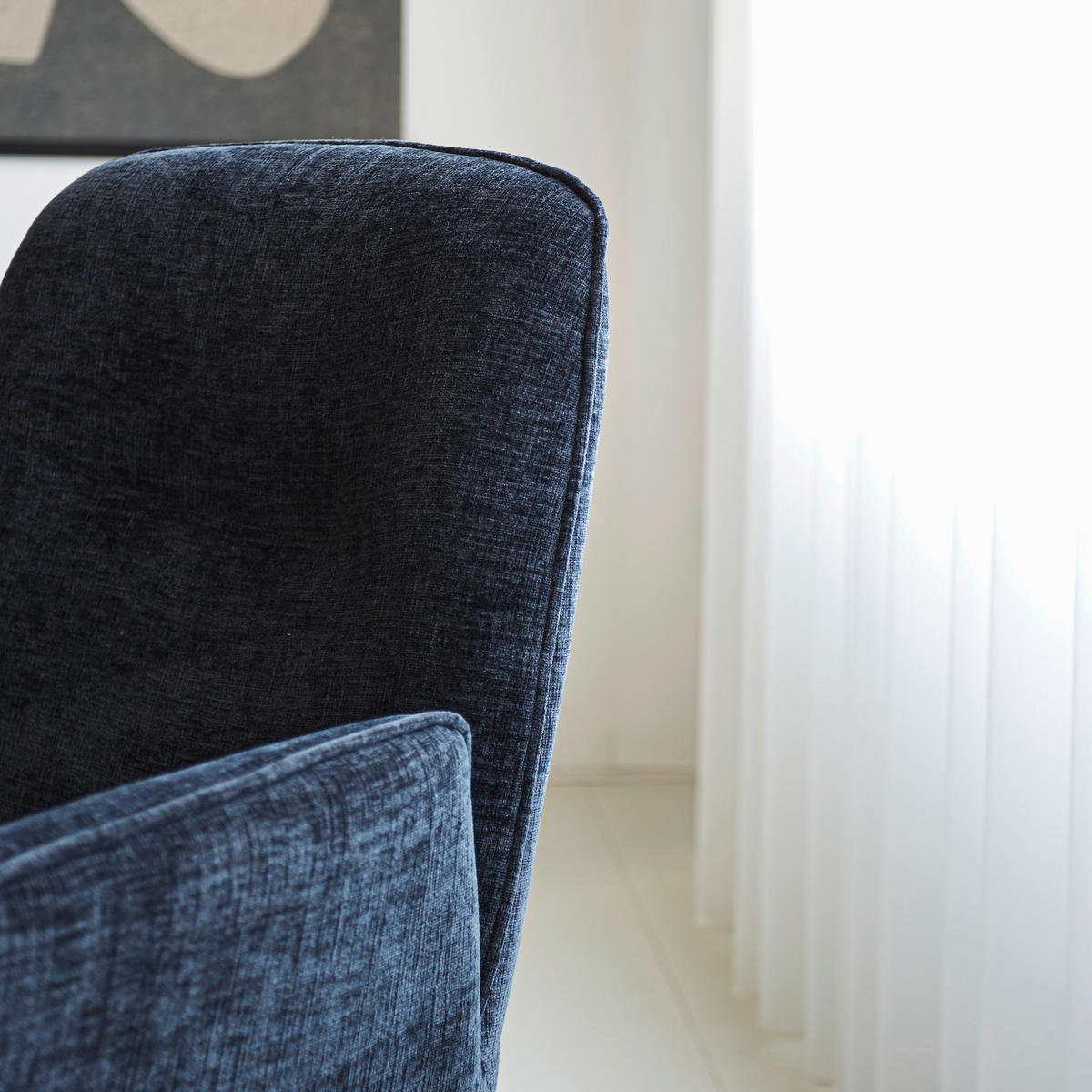 ŽIDLE S PODRUČKAMI, žinylka, černá - černá, Moderní, kov/textil (61/89/62cm) - MID.YOU