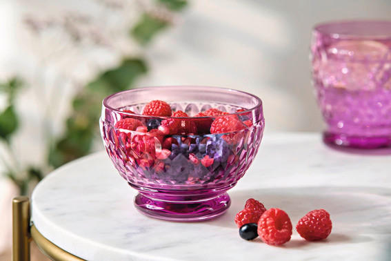 SCHALE Boston Coloured - Beere, KONVENTIONELL, Glas (11,5/8cm) - Villeroy & Boch
