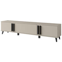 NÍZKA KOMODA, 180/40/33 cm - čierna/béžová, Trend, kompozitné drevo/plast (180/40/33cm)