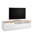 LOWBOARD 180/49,5/50 cm - Eichefarben/Alufarben, Design, Holzwerkstoff (180/49,5/50cm) - Xora LOWBOARD 180/49,5/50 cm - Eichefarben/Alufarben, Design, Holzwerkstoff (180/49,5/50cm) - Xora