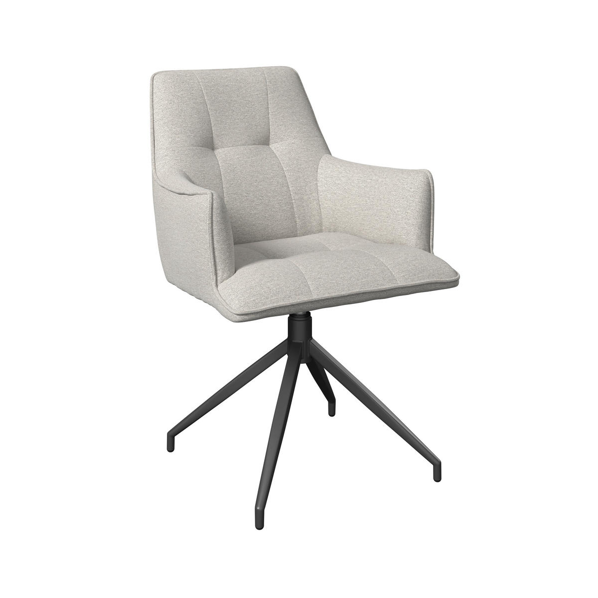 GARTENSTUHL Eisen Sandfarben, Dunkelgrau  - Sandfarben/Dunkelgrau, MODERN, Textil/Metall (58/87/64cm) - Ambia Garden