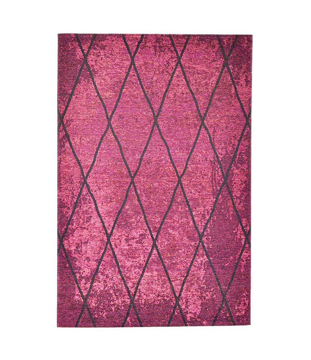 VINTAGE-TEPPICH 80/150 cm Fine Line Bordeaux  - Bordeaux, Design, Kunststoff/Textil (80/150cm) - Tom Tailor