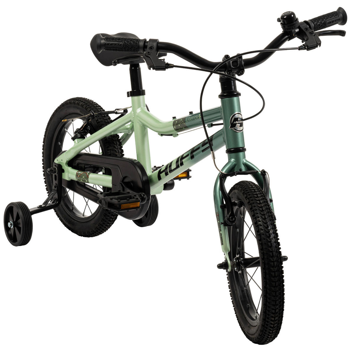 KINDERFAHRRAD 14 Zoll  - Grün, Basics, Metall (35/56/105cm)