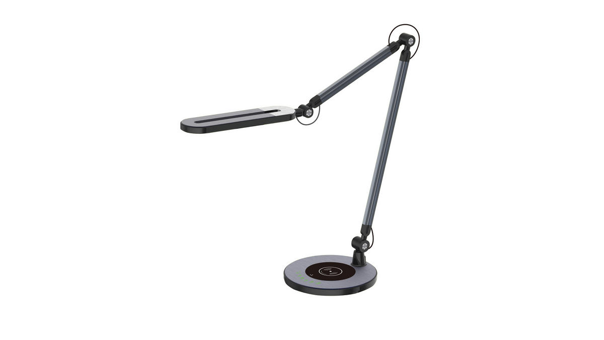 LED LAMPA NA PSACÍ STŮL dotykový stmívač  - černá/barvy stříbra, Konvenční, kov/plast (58.7/20/107cm) - Globo