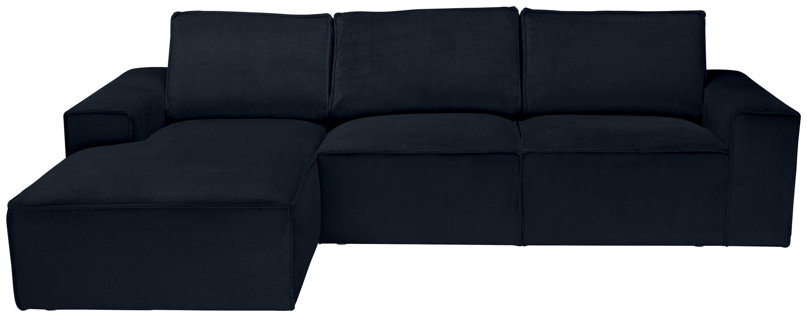 ECKSOFA Anthrazit Chenille - Anthrazit/Schwarz, KONVENTIONELL, Kunststoff/Textil (168/272cm) - Carryhome
