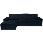 ECKSOFA Anthrazit Chenille  - Anthrazit/Schwarz, KONVENTIONELL, Kunststoff/Textil (168/272cm) - Carryhome