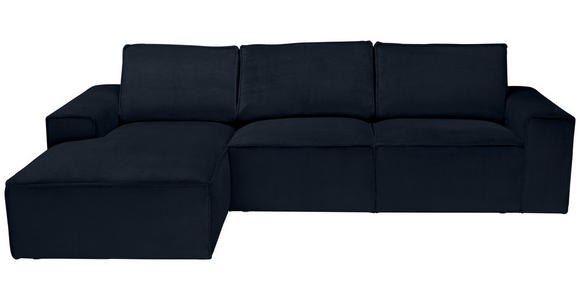 ECKSOFA Anthrazit Chenille - Anthrazit/Schwarz, KONVENTIONELL, Kunststoff/Textil (168/272cm) - Carryhome