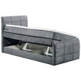 BOXSPRINGBETT 100/200 cm,  in Anthrazit  - Anthrazit, Basics, Holzwerkstoff/Kunststoff (100/200cm) - Xora
