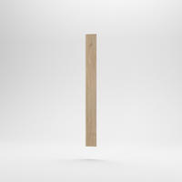Hézagkitöltő léc magas elemhez - tölgyfa színű, Basics, fa (20/215/32cm) - Carryhome