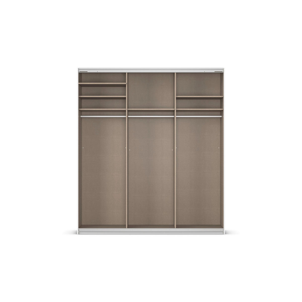 Dulap Cu Uși Culisante, 203/229/62 cm, gri - gri, Modern, metal/material pe bază de lemn (203/229/62cm) - Ti'me