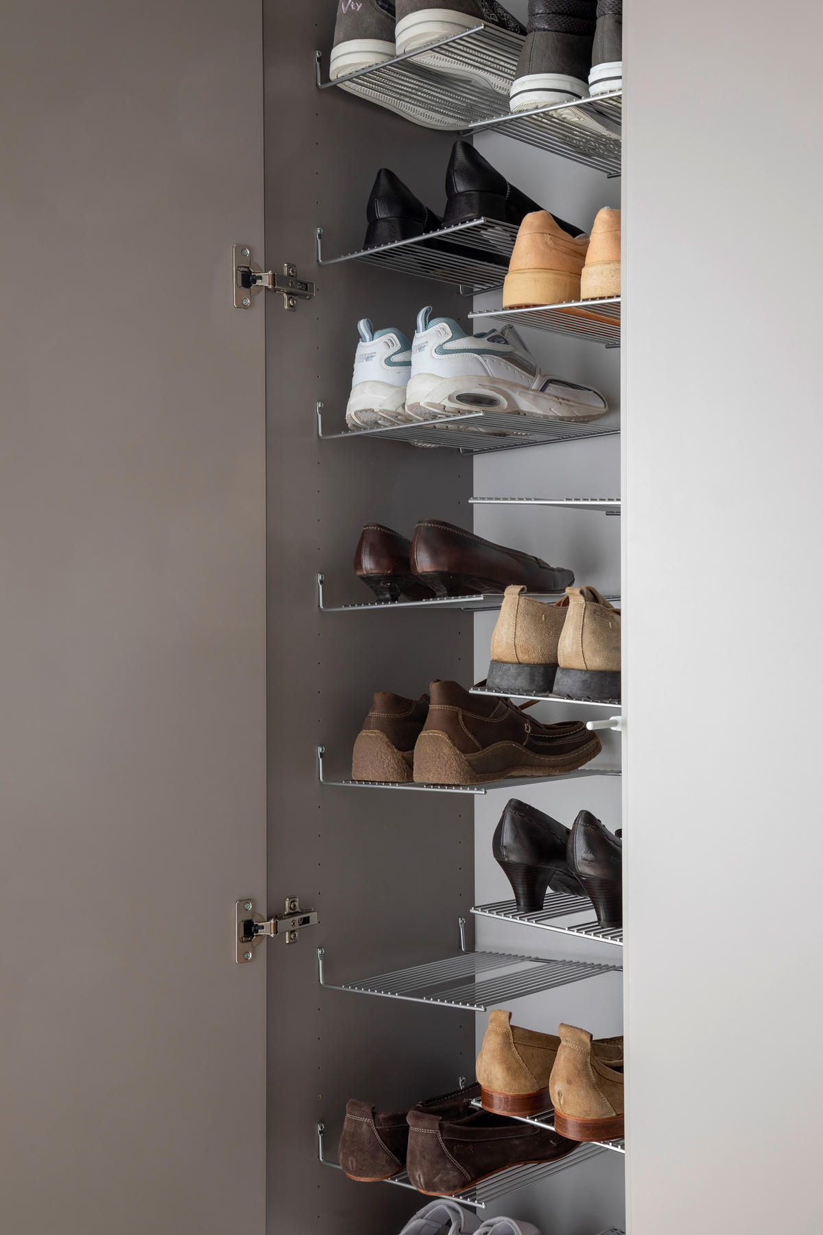 GARDEROBE 7-teilig  in 296/233/39 cm  - Anthrazit/Grau, Design, Holzwerkstoff (296/233/39cm) - Moderano