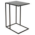 BEISTELLTISCH 45/35/65 cm Schwarz rechteckig  - Schwarz, Design, Glas/Metall (45/35/65cm) - Novel