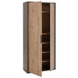 GARDEROBENSCHRANK  in 85,1/192/35,3 cm  - Schieferfarben/Anthrazit, Design, Holzwerkstoff/Kunststoff (85,1/192/35,3cm) - Carryhome