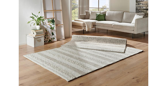 HANDWEBTEPPICH 130/190 cm Nordic Stripes  - Creme, Natur, Textil (130/190cm) - Linea Natura