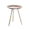 BEISTELLTISCH in Metall 47/47/38 cm  - Bronzefarben, Trend, Metall (47/47/38cm)
