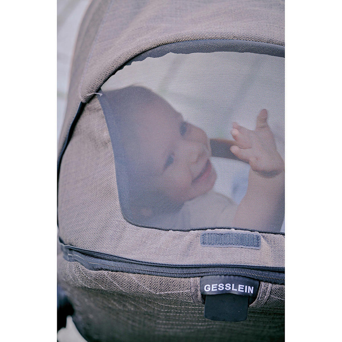 KINDERWAGENSET Fusion Panorama Lyx Set inkl. Wickeltasche  - Schwarz/Mokka, Basics, Metall (57/129/100cm) - Gesslein