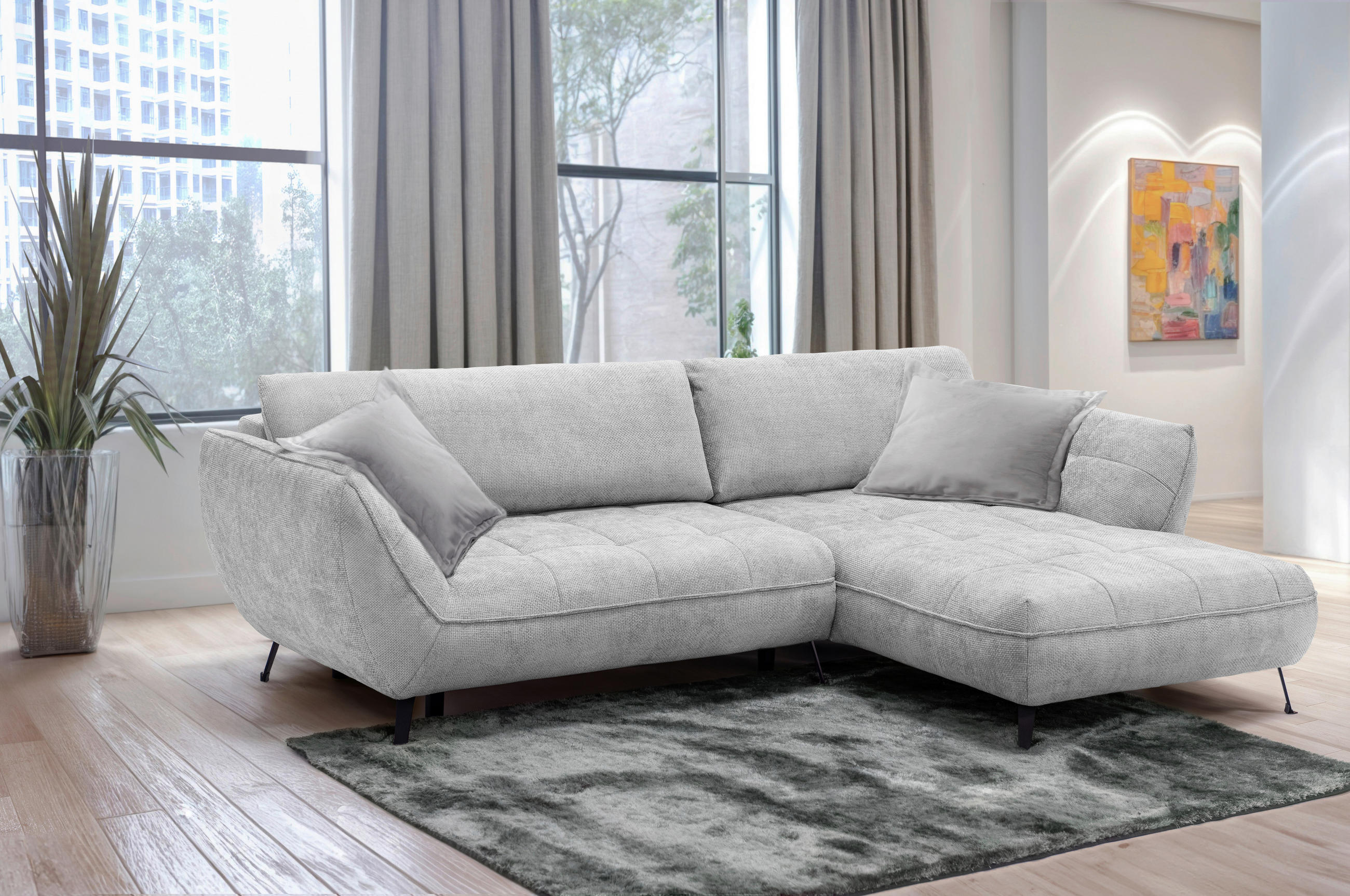 ZIERKISSEN  60/60 cm   - Silberfarben, Design, Textil (60/60cm) - Livetastic