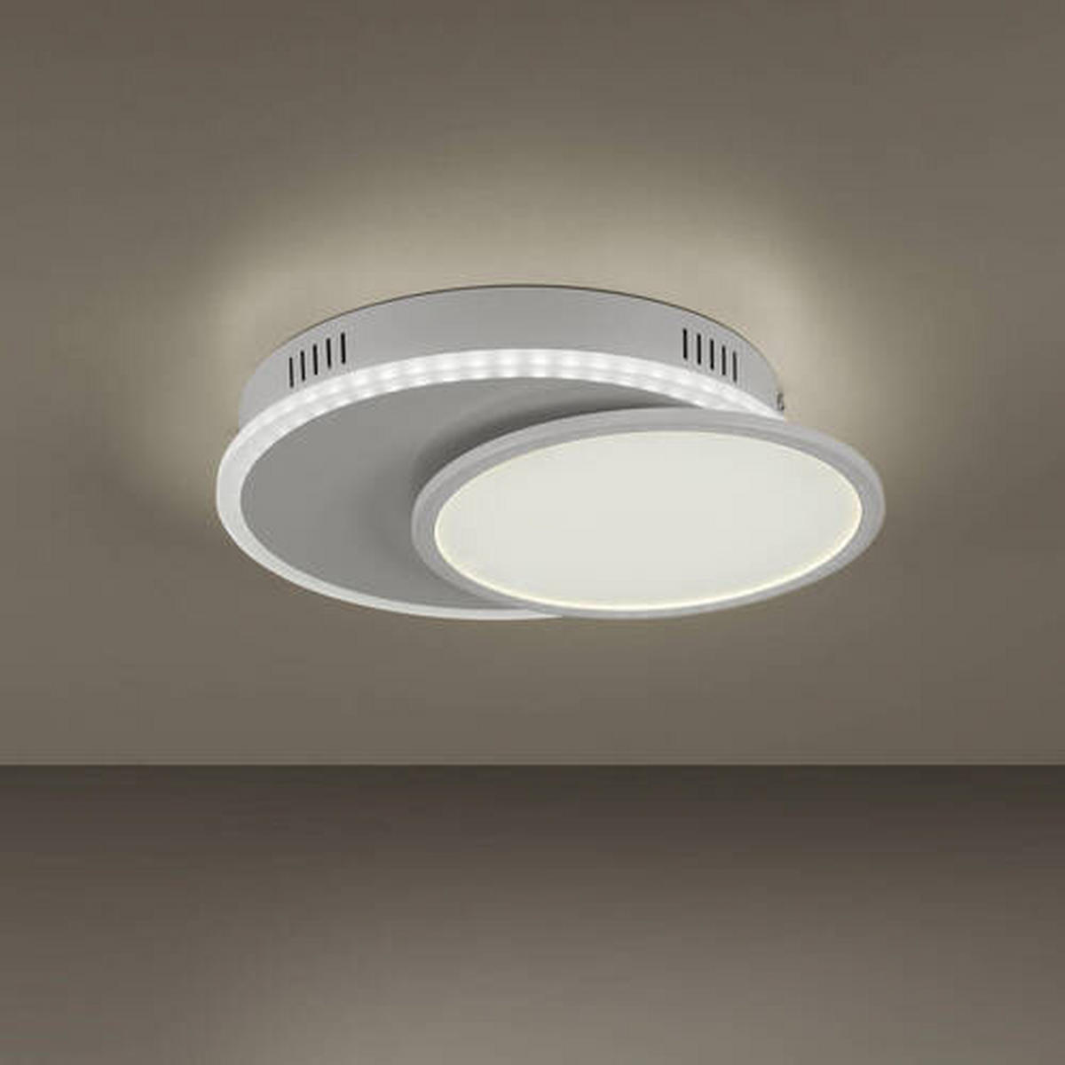 LED-Deckenleuchte 45/33/7,5 cm   - Weiß, Design, Kunststoff/Metall (45/33/7,5cm)