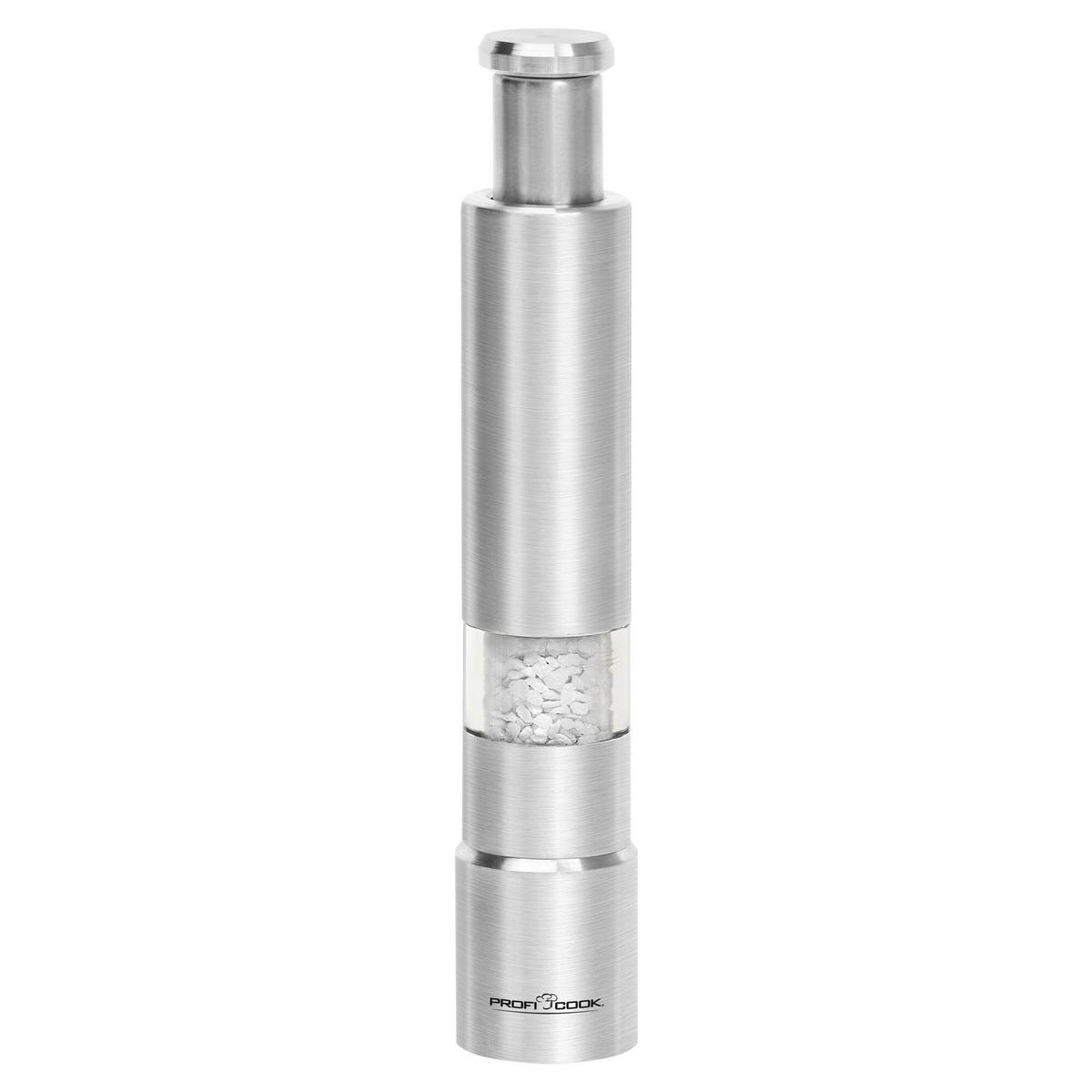 Pfeffer- und Salzmühle 2er Set  - Edelstahlfarben, Basics, Kunststoff/Metall (2,7/15,2/2,7cm) - Bomann