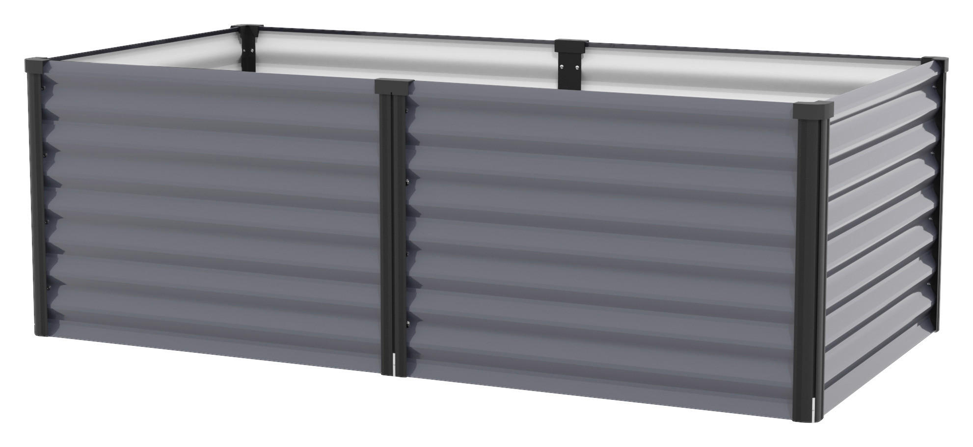 HOCHBEET 96,2/63/187,7 cm  - Anthrazit/Schwarz, Basics, Metall (96,2/63/187,7cm)