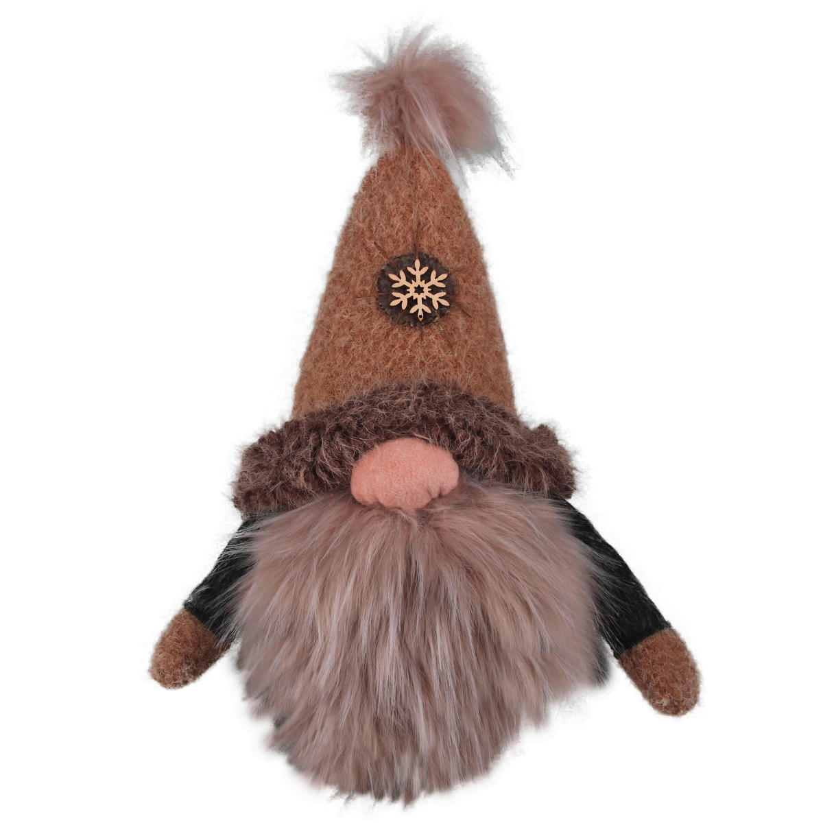 WICHTEL - Hellbraun/Dunkelgrau, Lifestyle, Textil/Stein (31/45/23cm) - X-Mas