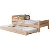 Bett Bennet mit Ausziehbett 90/200 cm Naturfarben  - Naturfarben, Modern, Holz (90/200cm) - MID.YOU