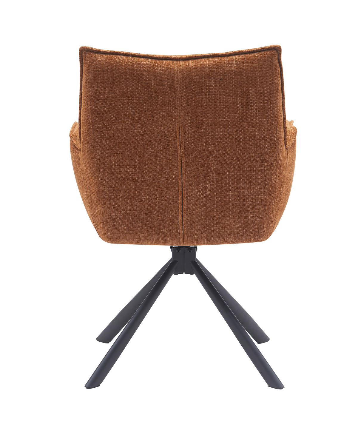 ARMLEHNSTUHL-SET 2 Stück  in Chenille  - Rostfarben/Schwarz, MODERN, Textil/Metall (59/86/65cm) - Livetastic