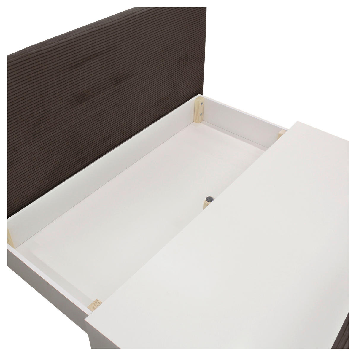 SCHLAFSOFA  in Cord Braun  - Schwarz/Braun, Design, Kunststoff/Textil (154/93/85cm) - MID.YOU