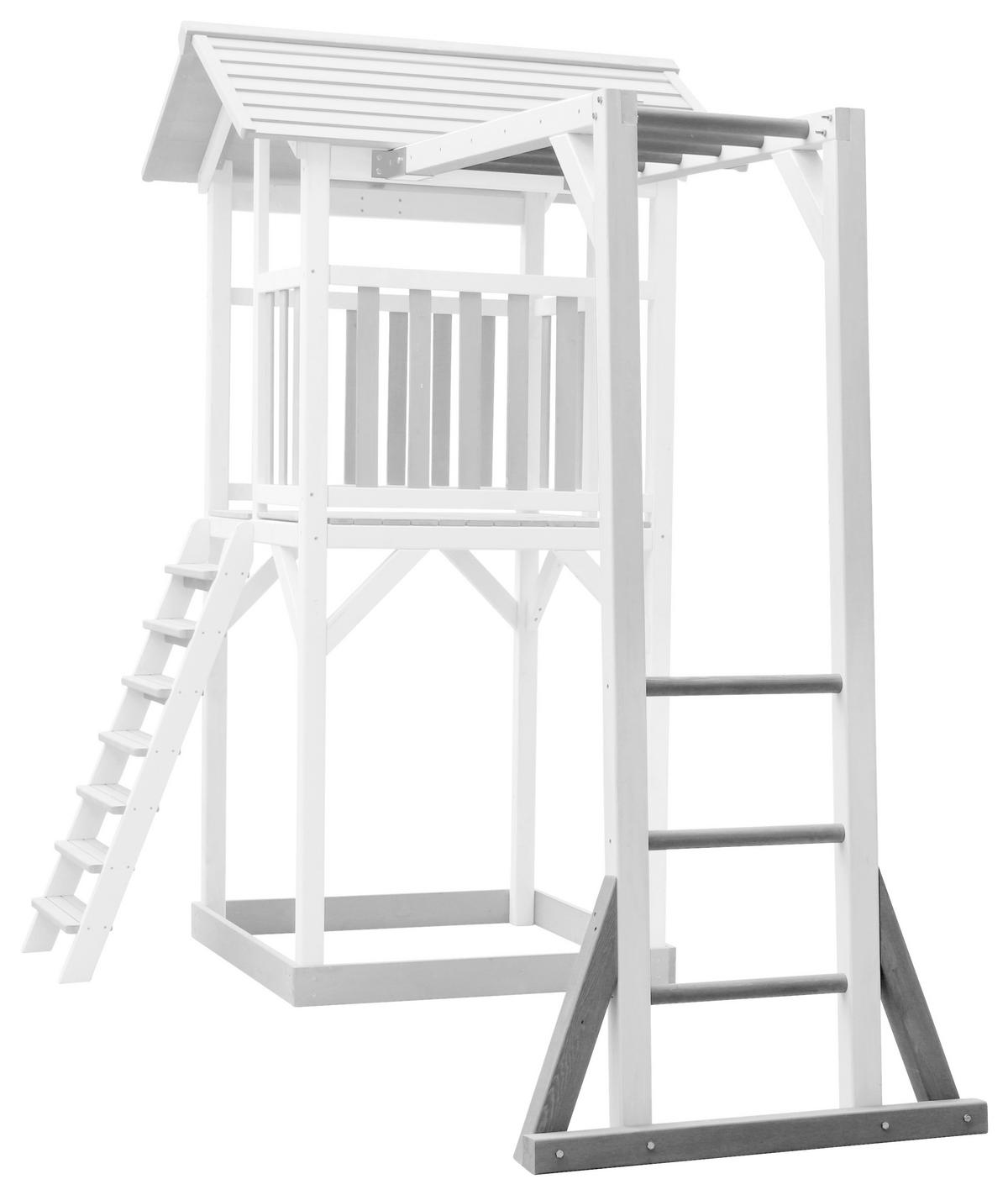 KLÄTTERSTÄLLNING - vit/grå, Klassisk, trä (167,2/206/97cm)