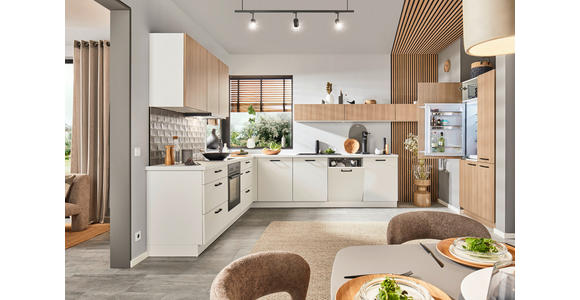 EINBAUKÜCHE - Weiß, Design, Holzwerkstoff - Dieter Knoll