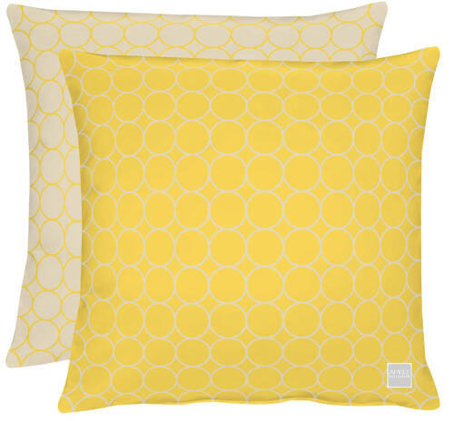 OUTDOOR-KISSENHÜLLE Outdoor 46/46 cm  - Gelb/Hellgrau, Basics, Textil (46/46cm) - Ambia Garden