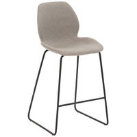 TRESENSTUHL Webstoff Hellgrau  - Hellgrau/Schwarz, KONVENTIONELL, Textil/Metall (49/97/52cm) - Livetastic
