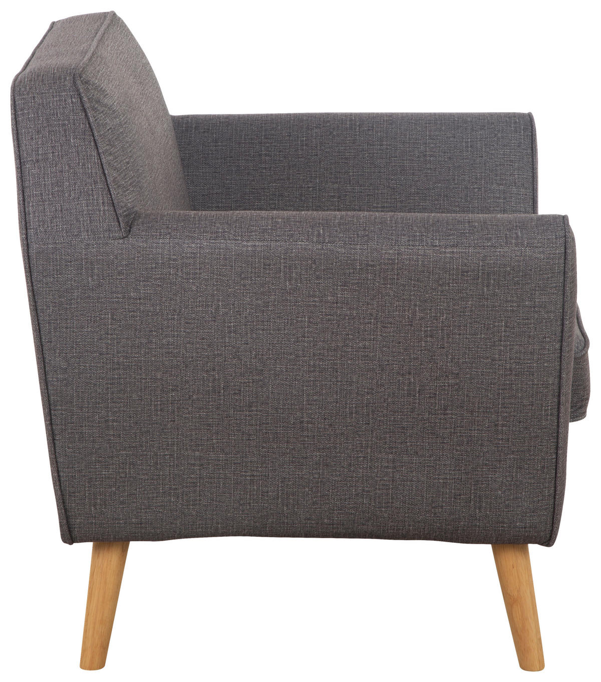 SEDACIA ZOSTAVA, textil, tmavosivá - prírodná farba/tmavosivá, Modern, drevo/textil (178.5/83/79cm) - P & B