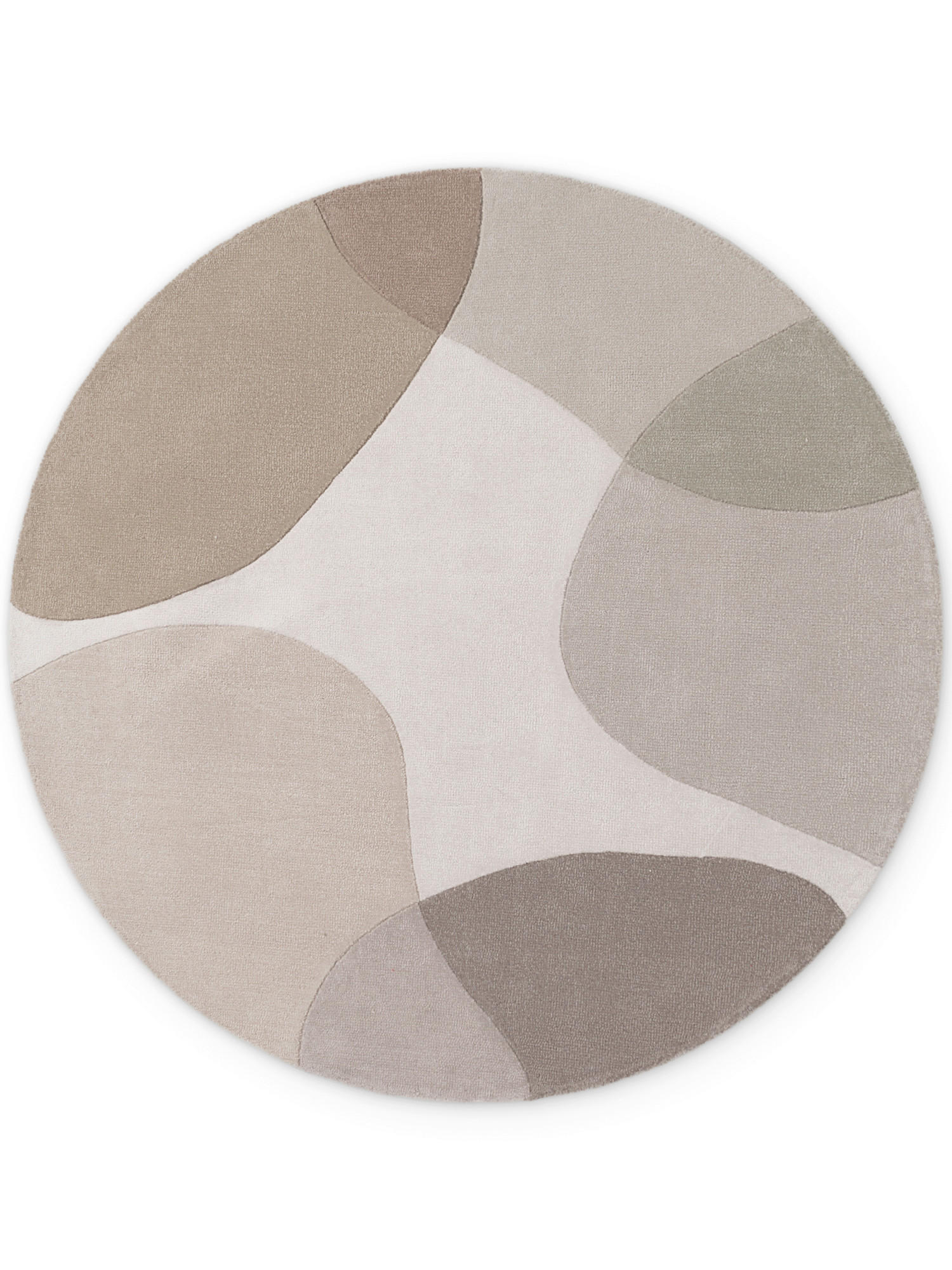 WOLLTEPPICH 200 cm Hackney Grau, Beige Blatt  - Beige/Grau, Basics, Textil (200cm) - Ted Baker